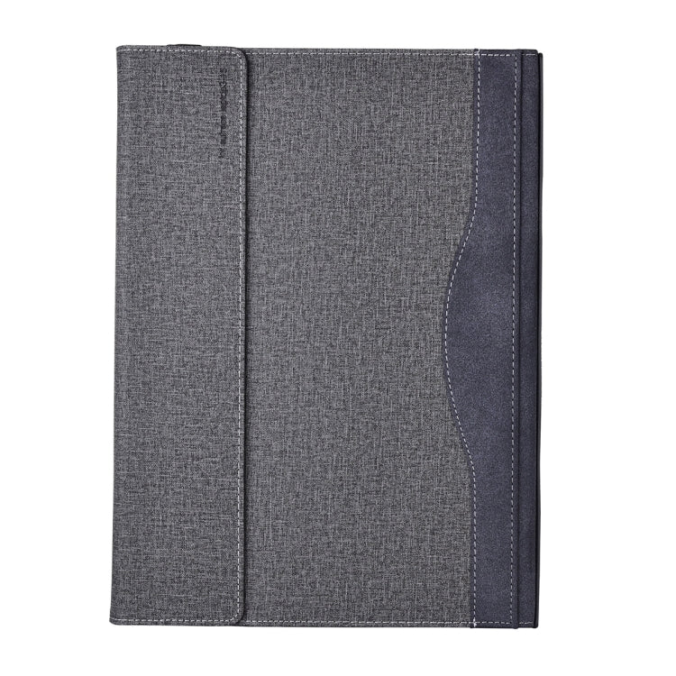 For Microsoft Surface Laptop 6 15 inch Cloth Texture Laptop Leather Protective Case(Space Ash) - Others by PMC TechLife | Online Shopping South Africa | PMC TechLife | Buy Now Pay Later Mobicred