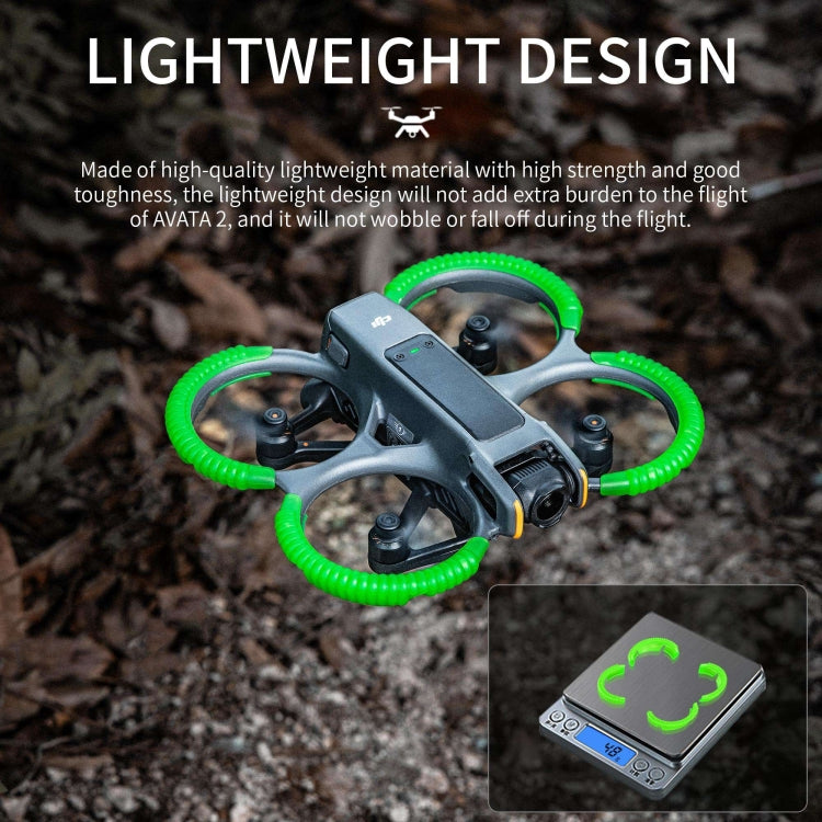 For DJI AVATA 2 STARTRC Propeller TPU Protective Guard Anti-collision Ring Cover(Fluorescent Green) - Other by STARTRC | Online Shopping South Africa | PMC TechLife | Buy Now Pay Later Mobicred