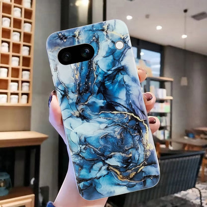 For Google Pixel 8A IMD Marble Pattern TPU Phone Case(Grey) - Google Cases by PMC Jewellery | Online Shopping South Africa | PMC Jewellery | Buy Now Pay Later Mobicred