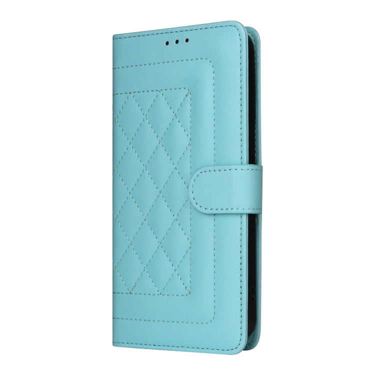 For Google Pixel 9 Diamond Lattice Leather Flip Phone Case(Mint Green) - Google Cases by PMC TechLife | Online Shopping South Africa | PMC TechLife | Buy Now Pay Later Mobicred