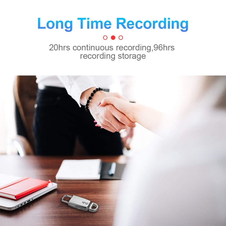 JNN S20 Zinc Alloy Keychain Voice Recorder, Memory:8GB(Black) - free shipping - PMC TechLife - Order now!