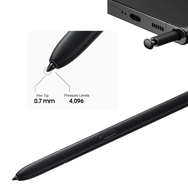For Samsung Galaxy S22 Ultra 5G/S23 Ultra 5G High Sensitivity Stylus Pen(Black) - Stylus Pen by PMC TechLife | Online Shopping South Africa | PMC TechLife | Buy Now Pay Later Mobicred