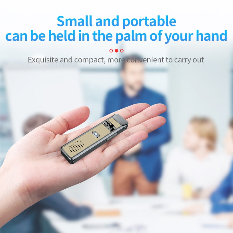 JNN Q7 Mini Portable Voice Recorder with OLED Screen, Memory:4GB(Grey+Gold) - Recording Pen by JNN | Online Shopping South Africa | PMC TechLife | Buy Now Pay Later Mobicred