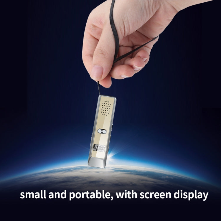 JNN Q7 Mini Portable Voice Recorder with OLED Screen, Memory:4GB(Grey+Gold) - Recording Pen by JNN | Online Shopping South Africa | PMC TechLife | Buy Now Pay Later Mobicred