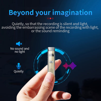 JNN Q7 Mini Portable Voice Recorder with OLED Screen, Memory:16GB(Grey+Gold) - Recording Pen by JNN | Online Shopping South Africa | PMC Jewellery | Buy Now Pay Later Mobicred