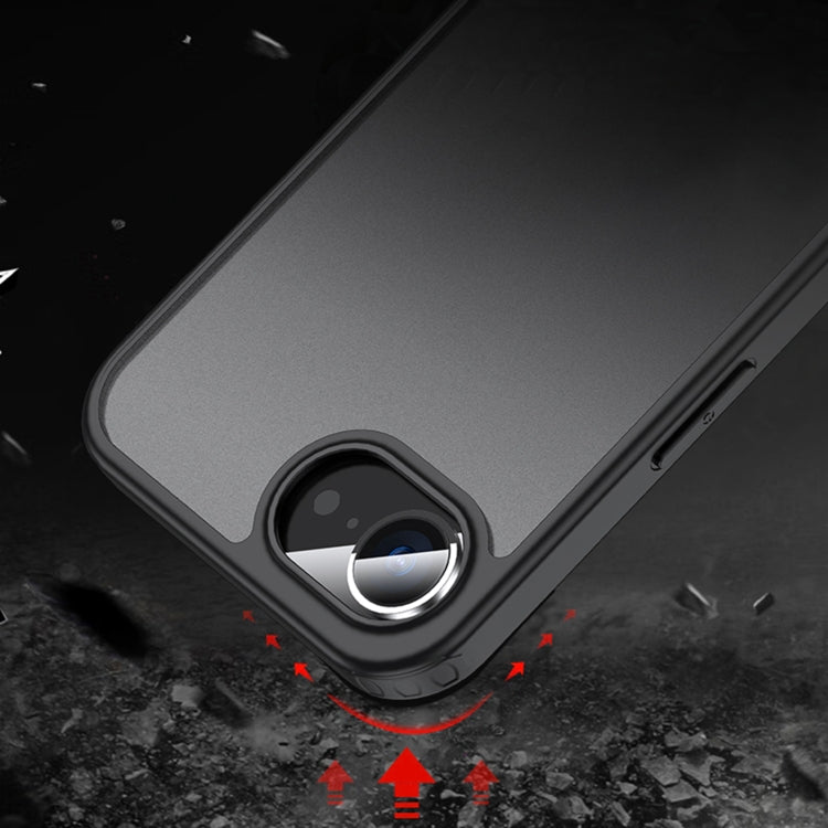 For iPhone 16e Armor Clear TPU Hard PC Phone Case(Clear) - iPhone 16e Cases by PMC TechLife | Online Shopping South Africa | PMC TechLife | Buy Now Pay Later Mobicred