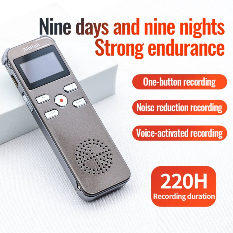 JNN X26 Mini Portable Voice Recorder with OLED Screen, Memory:16GB(Metal Gray) - Recording Pen by JNN | Online Shopping South Africa | PMC Jewellery | Buy Now Pay Later Mobicred