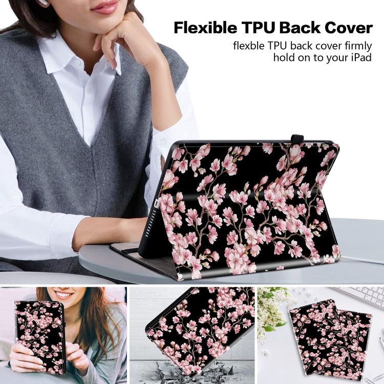 For Realme Pad 2 11.5 Crystal Texture Painted Leather Tablet Case(Plum Bossom) - Realme by PMC TechLife | Online Shopping South Africa | PMC TechLife | Buy Now Pay Later Mobicred