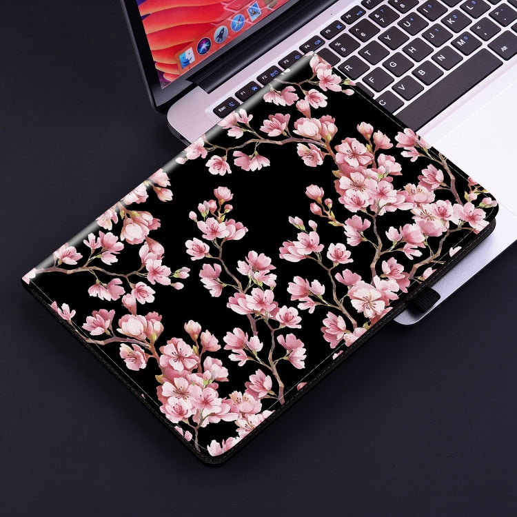 For Amazon Fire HD 10 2019/2017 Crystal Texture Painted Leather Smart Tablet Case(Plum Bossom) - Amazon by PMC TechLife | Online Shopping South Africa | PMC TechLife | Buy Now Pay Later Mobicred