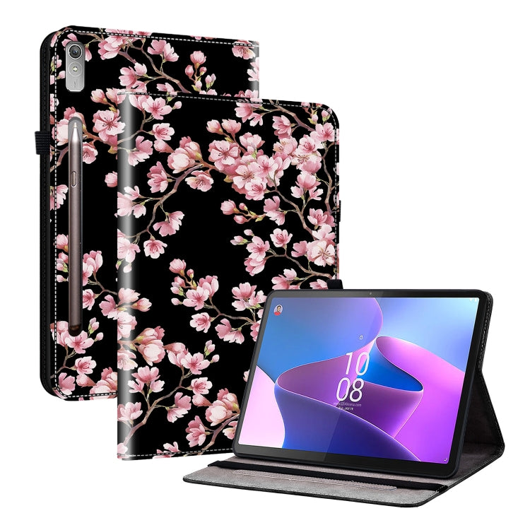 For Lenovo Tab P11 Pro Gen 2 11.2 Crystal Texture Painted Leather Tablet Case(Plum Bossom) - Lenovo by PMC TechLife | Online Shopping South Africa | PMC TechLife | Buy Now Pay Later Mobicred
