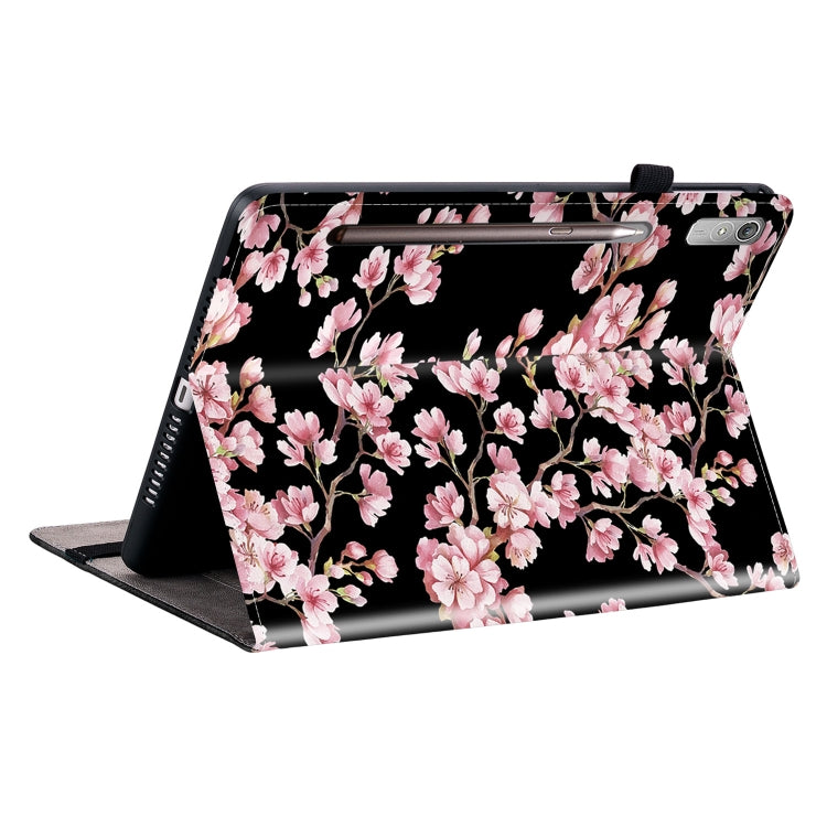 For Lenovo Tab P11 Pro Gen 2 11.2 Crystal Texture Painted Leather Tablet Case(Plum Bossom) - Lenovo by PMC TechLife | Online Shopping South Africa | PMC TechLife | Buy Now Pay Later Mobicred