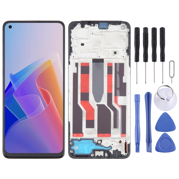 For OPPO F21 Pro 5G Original AMOLED LCD Screen Digitizer Full Assembly with Frame - LCD Screen by PMC Jewellery | Online Shopping South Africa | PMC Jewellery