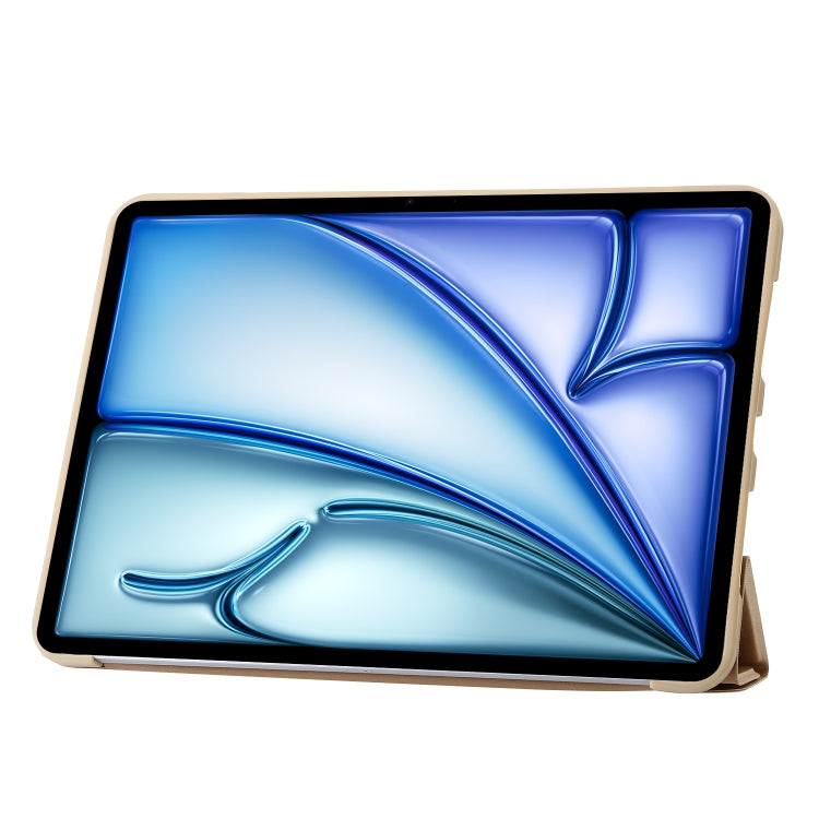 For iPad Air 11 2024 TPU Deformation Flip Leather Tablet Case with Holder(Gold) - iPad Air 11 2024 Cases by PMC TechLife | Online Shopping South Africa | PMC TechLife | Buy Now Pay Later Mobicred