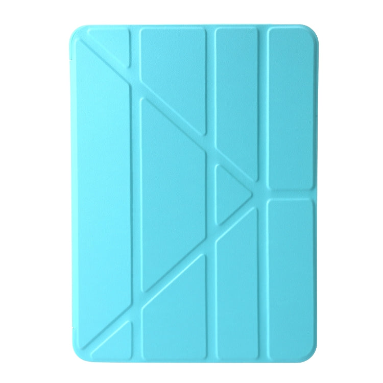 For iPad Air 11 2024 TPU Deformation Flip Leather Tablet Case with Holder(Mint Blue) - iPad Air 11 2024 Cases by PMC TechLife | Online Shopping South Africa | PMC TechLife | Buy Now Pay Later Mobicred