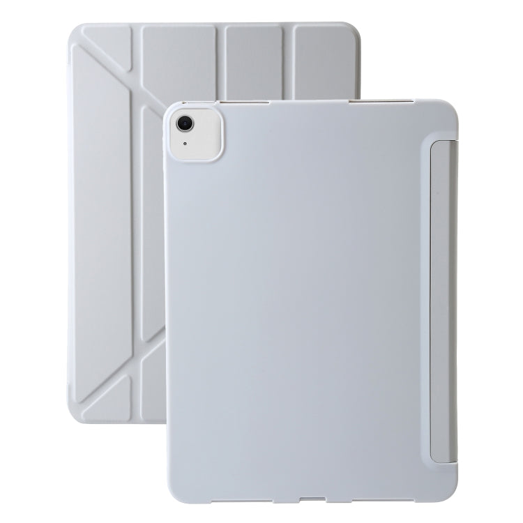 For iPad Air 11 2025 / 2024 TPU Deformation Flip Leather Tablet Case with Holder(Grey) - iPad Air 11 2025 / 2024 Cases by PMC TechLife | Online Shopping South Africa | PMC TechLife | Buy Now Pay Later Mobicred