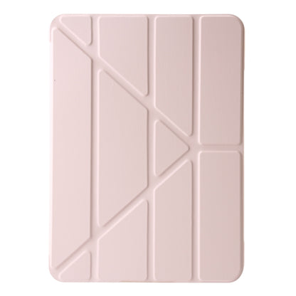 For iPad Air 11 2024 TPU Deformation Flip Leather Tablet Case with Holder(Light Pink) - iPad Air 11 2024 Cases by PMC Jewellery | Online Shopping South Africa | PMC Jewellery | Buy Now Pay Later Mobicred