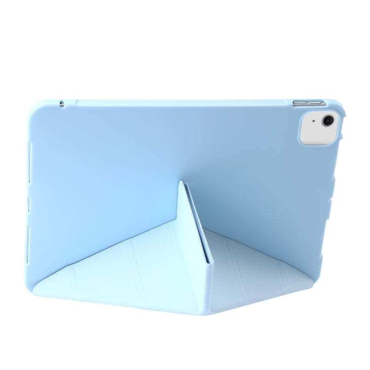 For iPad Air 11 2024 TPU Deformation Flip Leather Tablet Case with Holder(Sky Blue) - iPad Air 11 2024 Cases by PMC Jewellery | Online Shopping South Africa | PMC Jewellery | Buy Now Pay Later Mobicred