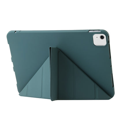 For iPad Air 13 2024 TPU Deformation Flip Leather Tablet Case with Holder(Dark Green) - iPad Air 13 2024 Cases by PMC Jewellery | Online Shopping South Africa | PMC Jewellery | Buy Now Pay Later Mobicred