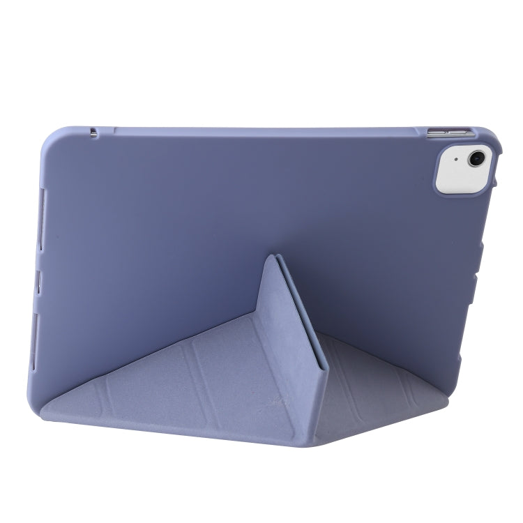 For iPad Air 13 2024 TPU Deformation Flip Leather Tablet Case with Holder(Purple) - iPad Air 13 2024 Cases by PMC TechLife | Online Shopping South Africa | PMC TechLife | Buy Now Pay Later Mobicred