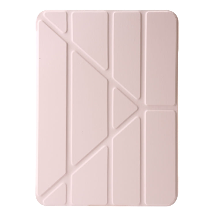 For iPad Air 13 2024 TPU Deformation Flip Leather Tablet Case with Holder(Light Pink) - iPad Air 13 2024 Cases by PMC TechLife | Online Shopping South Africa | PMC TechLife | Buy Now Pay Later Mobicred