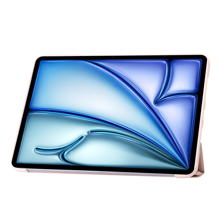 For iPad Air 13 2024 TPU Deformation Flip Leather Tablet Case with Holder(Light Pink) - iPad Air 13 2024 Cases by PMC TechLife | Online Shopping South Africa | PMC TechLife | Buy Now Pay Later Mobicred