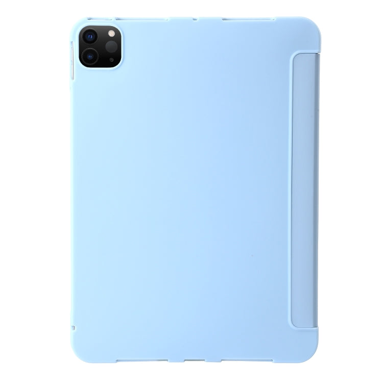 For iPad Pro 13 2024 TPU Deformation Flip Leather Tablet Case with Holder(Sky Blue) - iPad Pro 13 2024 Cases by PMC TechLife | Online Shopping South Africa | PMC TechLife | Buy Now Pay Later Mobicred