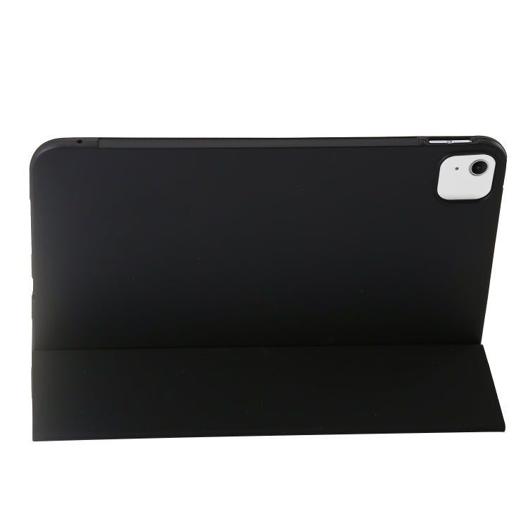 For iPad Air 11 2025 / 2024 Three-fold Holder Flip Tablet Leather Case(Black) - iPad Air 11 2025 / 2024 Cases by PMC TechLife | Online Shopping South Africa | PMC TechLife | Buy Now Pay Later Mobicred