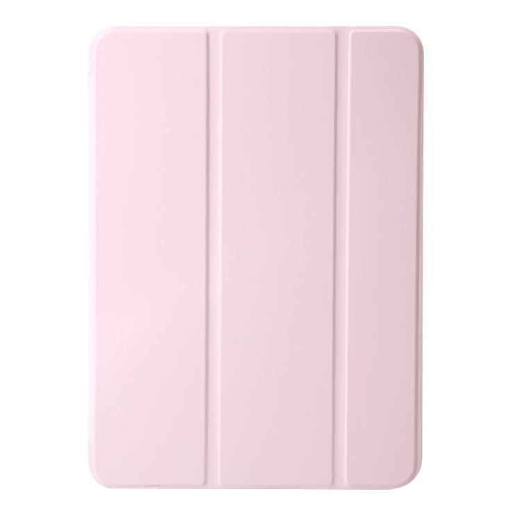 For iPad Pro 11 2024 Three-fold Holder Flip Tablet Leather Case(Light Pink) - iPad Pro 11 2024 Cases by PMC Jewellery | Online Shopping South Africa | PMC Jewellery | Buy Now Pay Later Mobicred