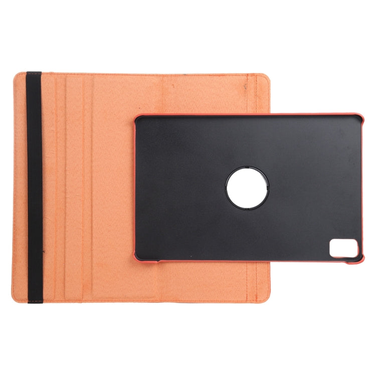 For iPad Pro 13 2024 360 Degree Rotation Litchi Texture Leather Tablet Case with Holder(Orange) - iPad Pro 13 2024 Cases by PMC TechLife | Online Shopping South Africa | PMC TechLife | Buy Now Pay Later Mobicred