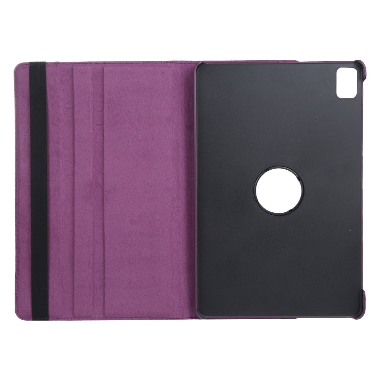For iPad Air 13 2024 360 Degree Rotation Litchi Texture Leather Tablet Case with Holder(Purple) - iPad Air 13 2024 Cases by PMC TechLife | Online Shopping South Africa | PMC TechLife | Buy Now Pay Later Mobicred