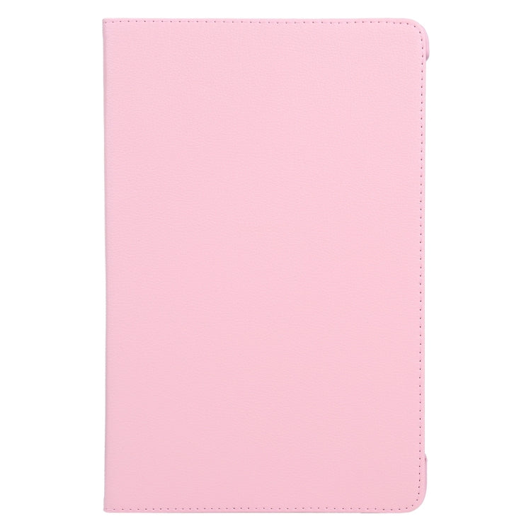 For iPad Air 13 2025 / 2024 360 Degree Rotation Litchi Texture Leather Tablet Case with Holder(Pink) - free shipping - PMC TechLife - Order now!