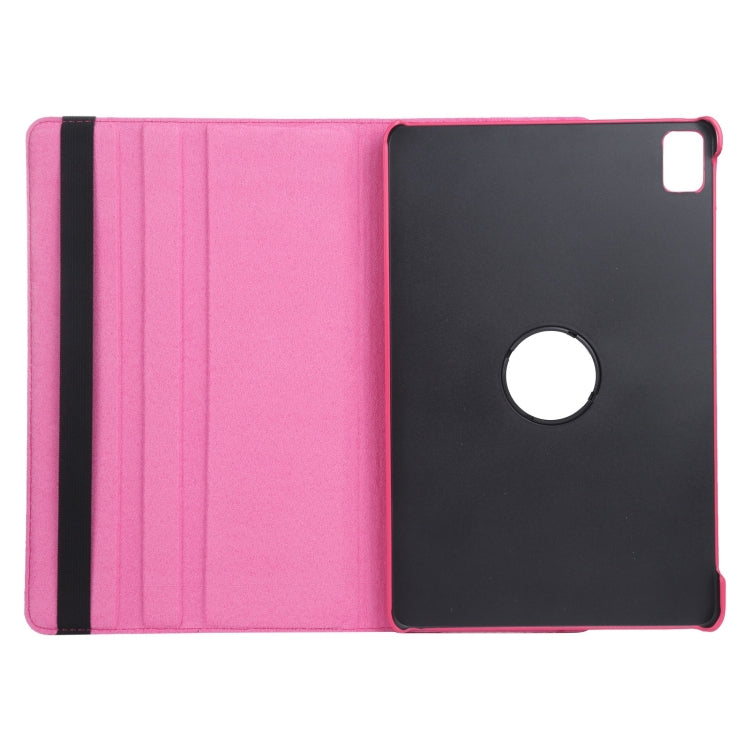 For iPad Air 13 2024 360 Degree Rotation Litchi Texture Leather Tablet Case with Holder(Rose Red) - iPad Air 13 2024 Cases by PMC TechLife | Online Shopping South Africa | PMC TechLife | Buy Now Pay Later Mobicred