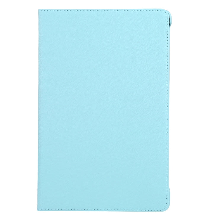 For iPad Pro 11 2024 360 Degree Rotation Litchi Texture Leather Tablet Case with Holder(Sky Blue) - iPad Pro 11 2024 Cases by PMC TechLife | Online Shopping South Africa | PMC TechLife | Buy Now Pay Later Mobicred