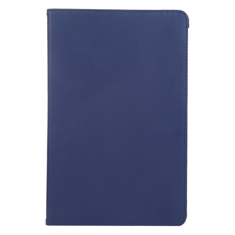 For iPad Pro 11 2024 360 Degree Rotation Litchi Texture Leather Tablet Case with Holder(Dark Blue) - iPad Pro 11 2024 Cases by PMC TechLife | Online Shopping South Africa | PMC TechLife | Buy Now Pay Later Mobicred