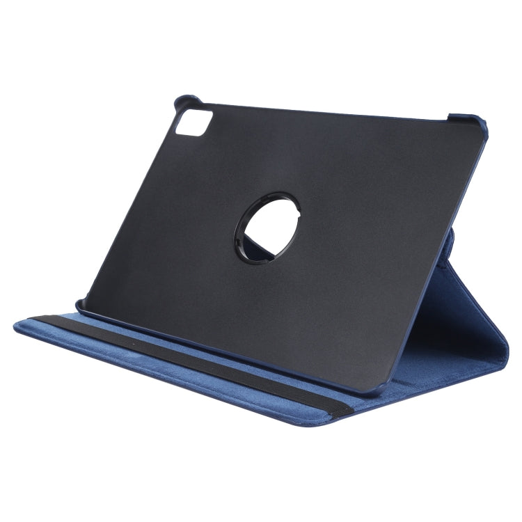 For iPad Pro 11 2024 360 Degree Rotation Litchi Texture Leather Tablet Case with Holder(Dark Blue) - iPad Pro 11 2024 Cases by PMC TechLife | Online Shopping South Africa | PMC TechLife | Buy Now Pay Later Mobicred