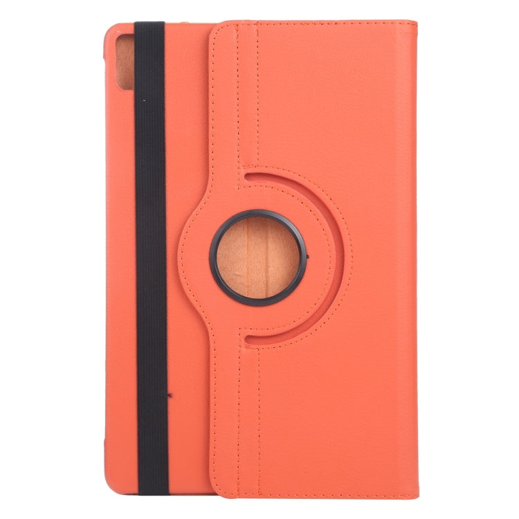 For iPad Pro 11 2024 360 Degree Rotation Litchi Texture Leather Tablet Case with Holder(Orange) - iPad Pro 11 2024 Cases by PMC TechLife | Online Shopping South Africa | PMC TechLife | Buy Now Pay Later Mobicred