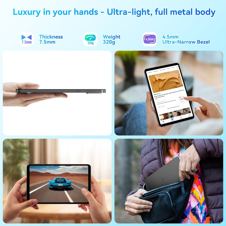 HEADWOLF Fpad5 4G LTE Tablet PC, 8GB+128GB, 8.4 inch Android 14 MT6789 Octa Core Support Dual SIM, Global Version with Google Play(Black) - free shipping - PMC TechLife - Order now!