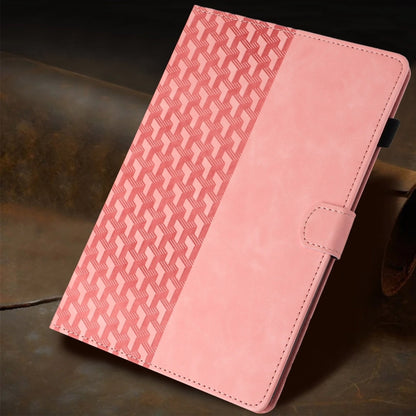 For iPad Pro 11 2024 Building Blocks Embossed Leather Smart Tablet Case(Pink) - iPad Pro 11 2024 Cases by PMC Jewellery | Online Shopping South Africa | PMC Jewellery | Buy Now Pay Later Mobicred