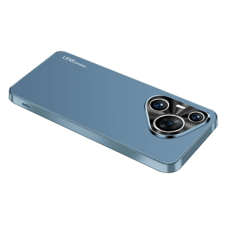 For Huawei Pura 70 Pro / 70 Pro+ AG Frosted Electroplating Acrylic Phone Case(Navy Blue) - Huawei Cases by PMC Jewellery | Online Shopping South Africa | PMC Jewellery | Buy Now Pay Later Mobicred