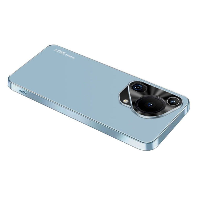 For Huawei Pura 70 Ultra AG Frosted Electroplating Acrylic Phone Case(Sierra Blue) - Huawei Cases by PMC Jewellery | Online Shopping South Africa | PMC Jewellery | Buy Now Pay Later Mobicred