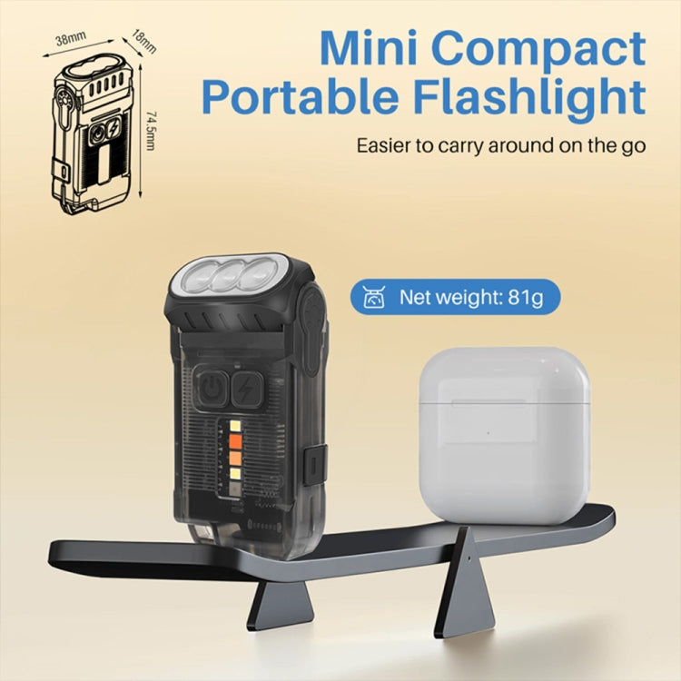 V15 EDC Flashlight Multi-function Work Light(Black) - Mini Flashlight by PMc TechLife | Online Shopping South Africa | PMc TechLife | Buy Now Pay Later Mobicred