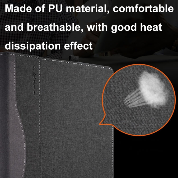 For HP ProBook 445 14 inch G10 Leather Laptop Shockproof Protective Case(Black) - Screen & Keyboard Cover by PMC Jewellery | Online Shopping South Africa | PMC Jewellery | Buy Now Pay Later Mobicred
