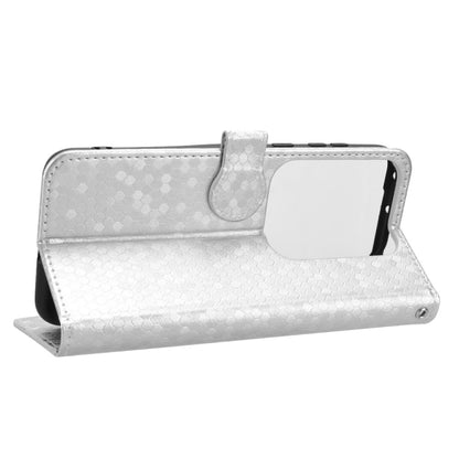 For Huawei Pura 70 Pro / Pro+ Honeycomb Dot Texture Leather Phone Case(Silver) - Huawei Cases by PMC Jewellery | Online Shopping South Africa | PMC Jewellery | Buy Now Pay Later Mobicred