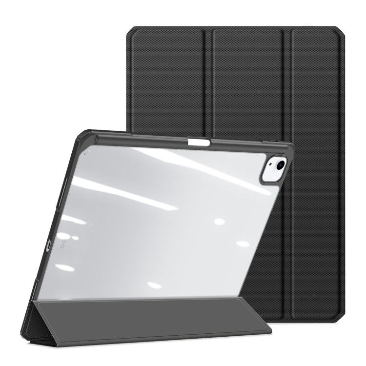 For iPad Air 13 2024 / Pro 12.9 DUX DUCIS TOBY Series Antiskid Leather Tablet Case with Sleep / Wake-up Function(Black) - iPad Air 13 2024 Cases by DUX DUCIS | Online Shopping South Africa | PMC Jewellery | Buy Now Pay Later Mobicred