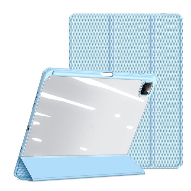 For iPad Pro 13 2024 DUX DUCIS TOBY Series Antiskid Leather Tablet Case with Sleep / Wake-up Function(Blue) - iPad Pro 13 2024 Cases by DUX DUCIS | Online Shopping South Africa | PMC Jewellery | Buy Now Pay Later Mobicred