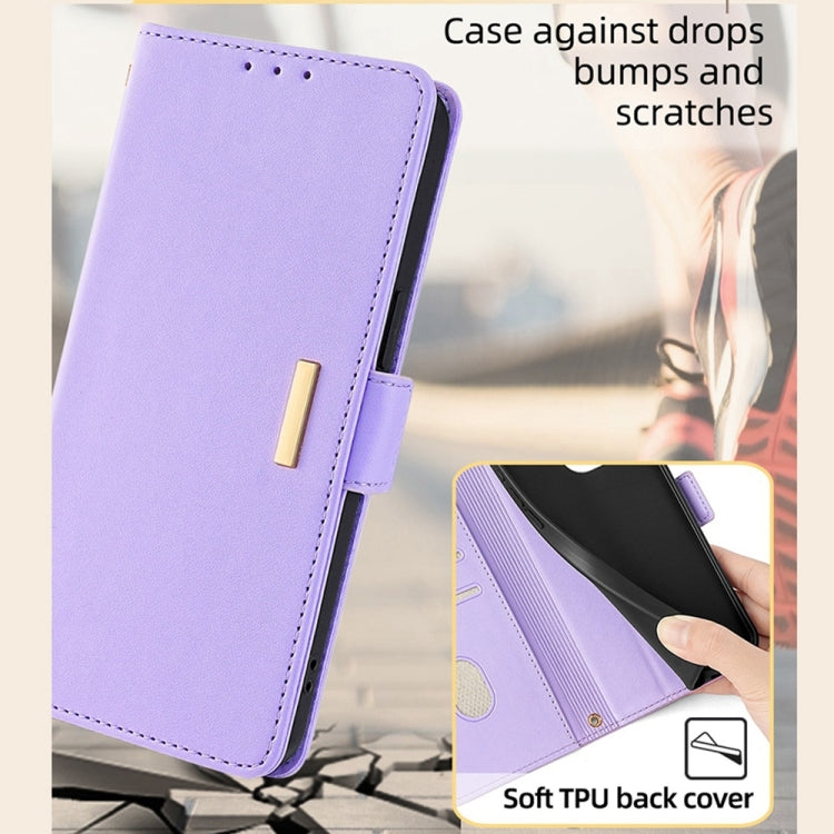 For Honor Magic6 Pro Crossbody Chain Leather Phone Case(Purple) - Honor Cases by PMC Jewellery | Online Shopping South Africa | PMC Jewellery | Buy Now Pay Later Mobicred