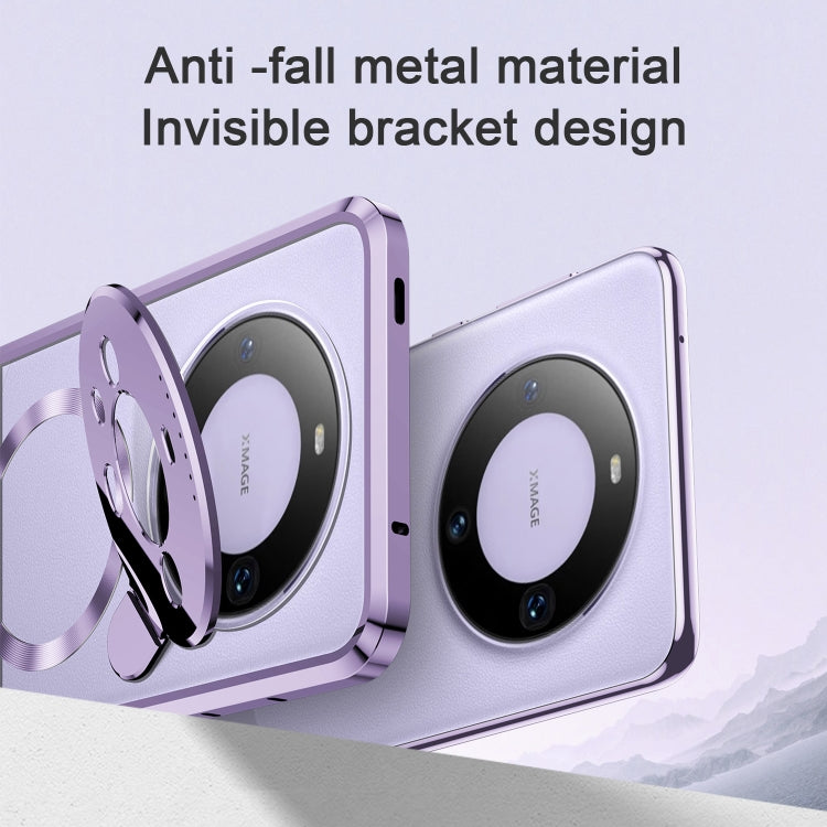 For Huawei Mate 60 Aromatherapy Holder Single-sided MagSafe Magnetic Phone Case(Purple) - Huawei Cases by PMC TechLife | Online Shopping South Africa | PMC TechLife | Buy Now Pay Later Mobicred