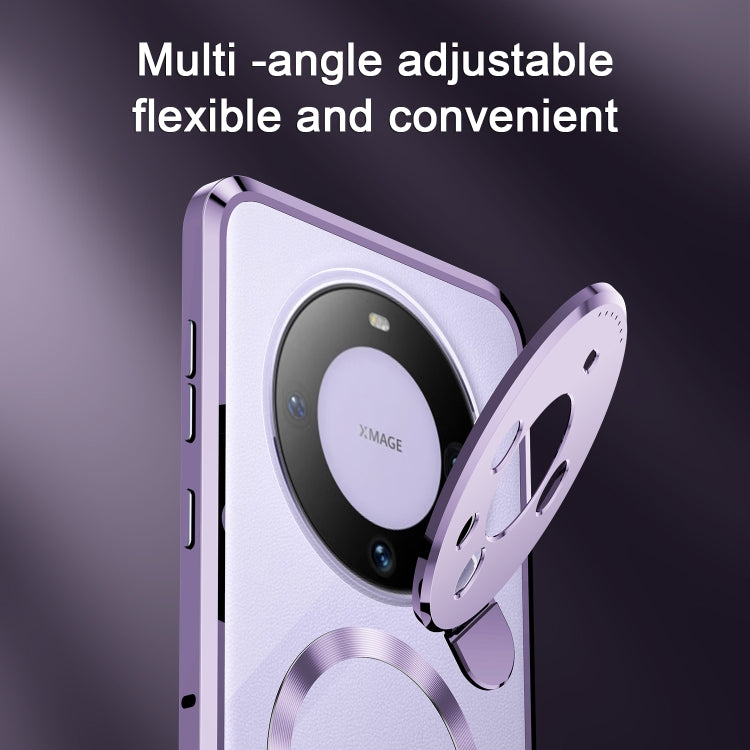 For Huawei Mate 60 Aromatherapy Holder Single-sided MagSafe Magnetic Phone Case(Purple) - Huawei Cases by PMC TechLife | Online Shopping South Africa | PMC TechLife | Buy Now Pay Later Mobicred