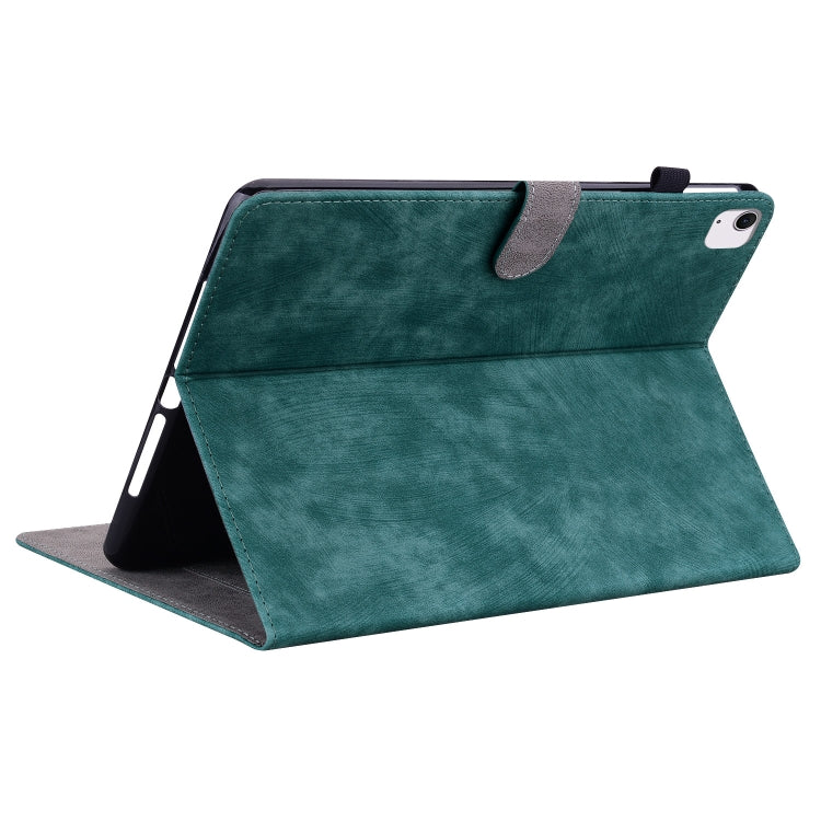 For iPad Air 13 2024 Embossed Tiger Pattern Leather Tablet Case(Dark Green) - iPad Air 13 2024 Cases by PMC TechLife | Online Shopping South Africa | PMC TechLife | Buy Now Pay Later Mobicred
