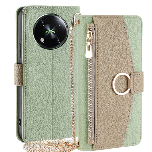 For Itel RS4 4G Crossbody Litchi Texture Leather Phone Case(Green) - More Brand by PMC Jewellery | Online Shopping South Africa | PMC Jewellery | Buy Now Pay Later Mobicred